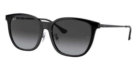 Ray-Ban RB4333D - Black, Acetate, Rectangle frame