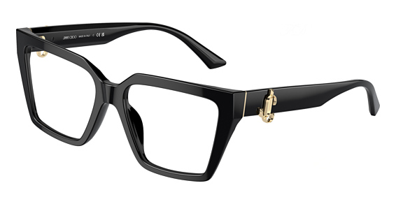 Jimmy Choo JC3017U - Black, Plastic, Rectangle frame