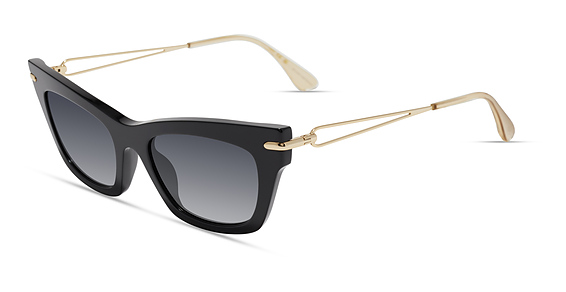 Stuart Weitzman WZN 8020/G/S - 8079o Black, Acetate, Cat Eye frame