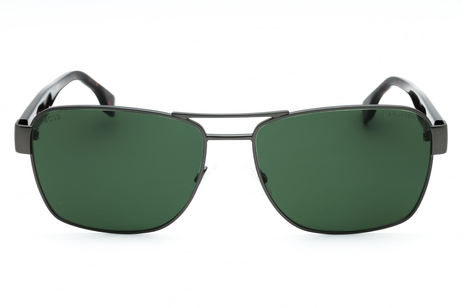 Hugo Boss BOSS 1441/S - Matte Dark Ruthenium, Metal, Rectangle frame