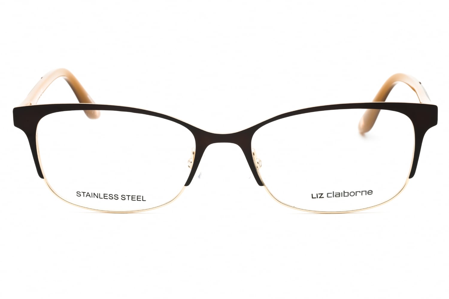 Liz Claiborne L 644 - Mtbrw GLD, Metal, Rectangle frame