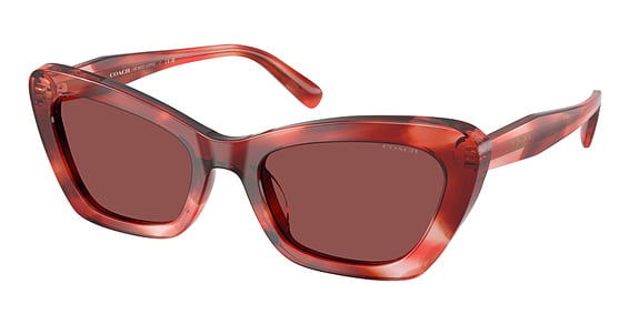 COACH HC8452U CDP52 - Cherry Tortoise, Plastic, Cat Eye frame