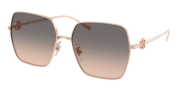 Tory Burch TY6118D - Light Rose Gold, Metal, Round frame