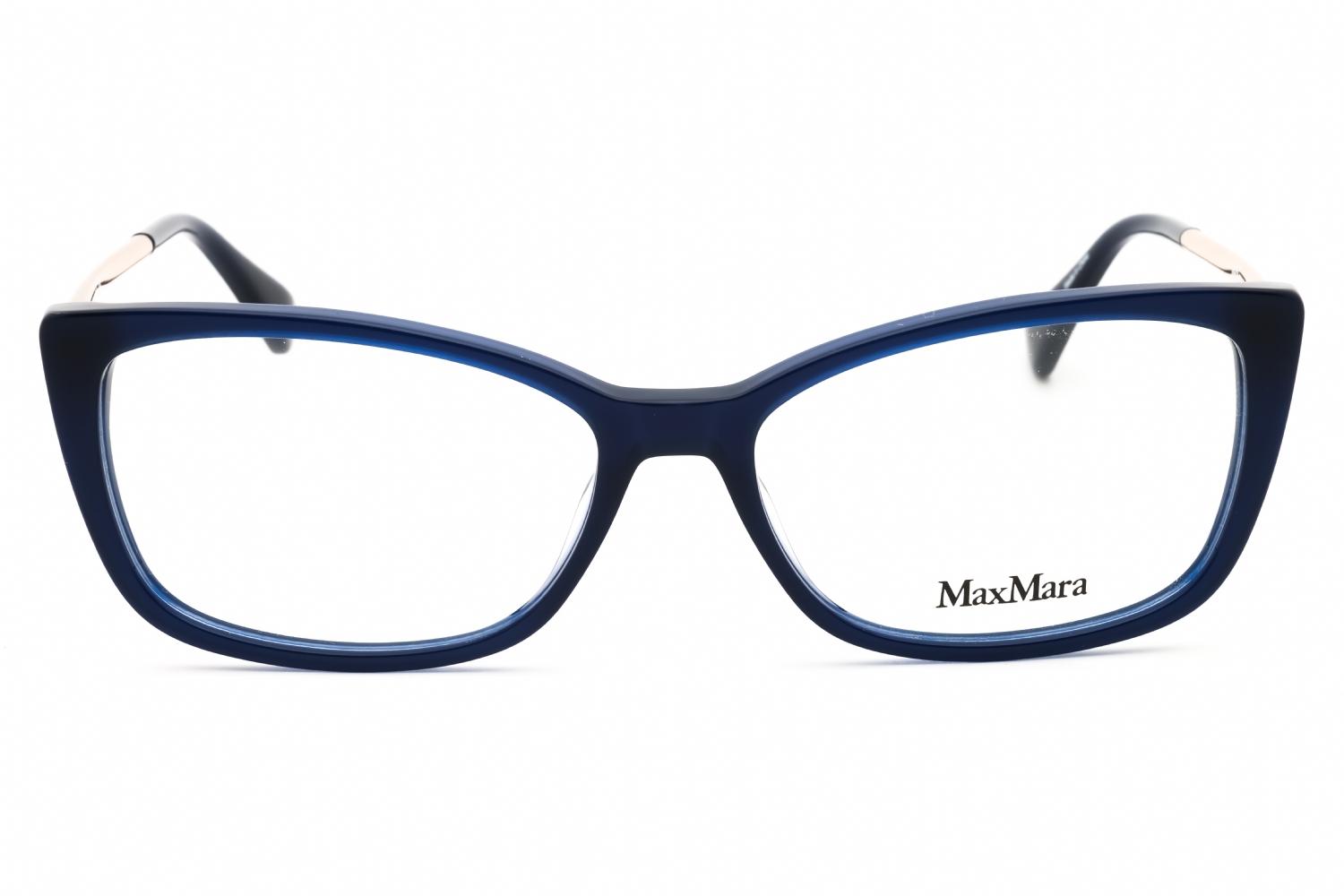 Max Mara MM5026 - Shiny Blue, Acetate, Rectangle frame
