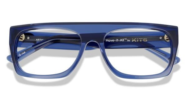 KITS Arthur - Dark Blue, Acetate, Flat-Top frame