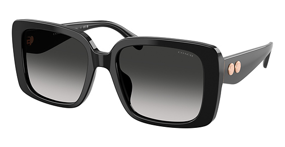 COACH HC8424F CAD55 - Black, Plastic, Rectangle frame