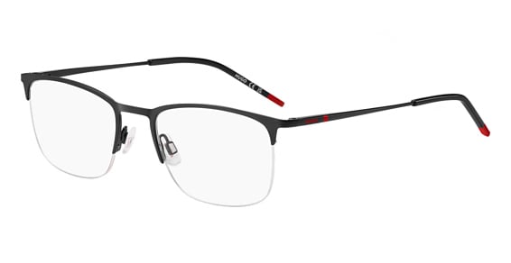 HUGO HG 1291 - Black Red, Stainless Steel, Rectangle frame