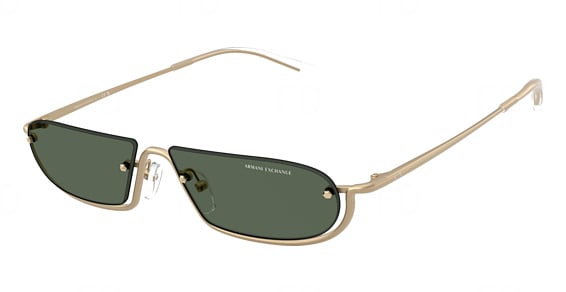 Armani Exchange AX2058S - Matte Pale Gold, Metal, Oval frame