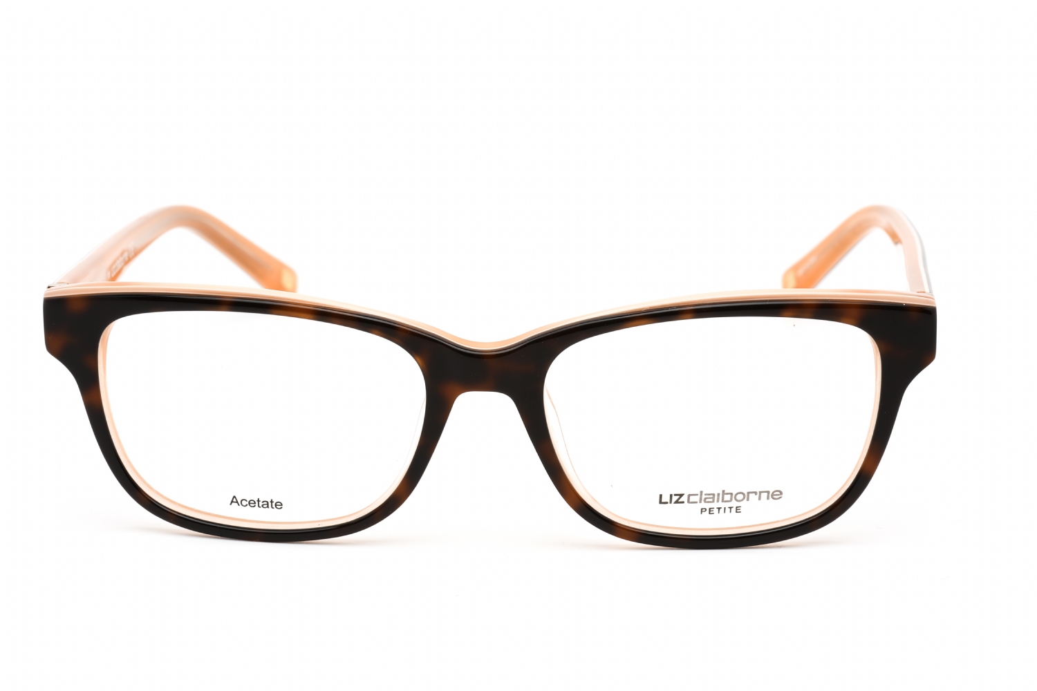 Liz Claiborne L 437 - Tortoise Peach, Plastic, Rectangle frame
