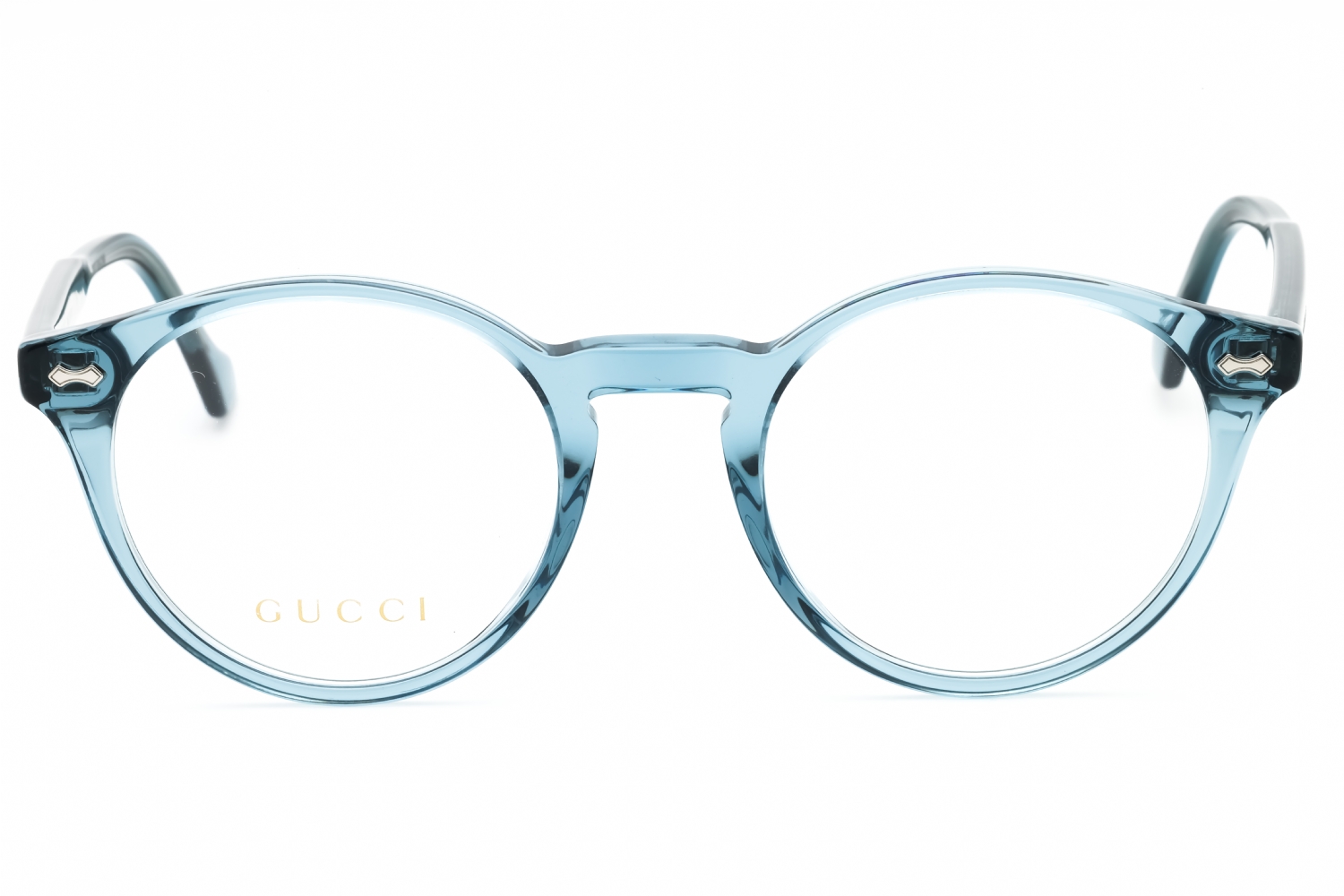 Gucci GG0738O - Transparent Blue, Acetate, Round frame