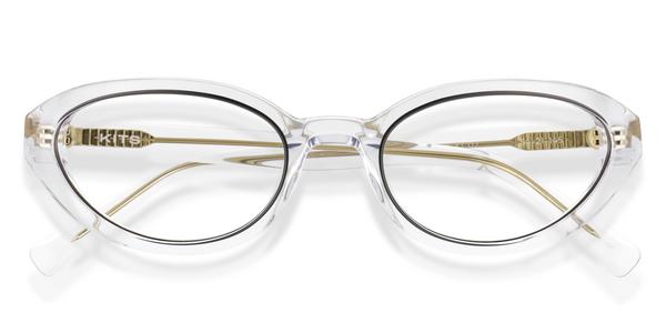 KITS Gina - Clear / Black, Acetate, Cat Eye frame