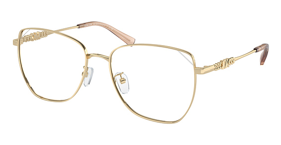 Michael Kors MK3081D SHANGHAI - Light Gold Shiny, Metal, Oval frame