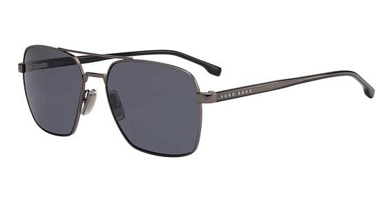 Hugo Boss Boss 1045/S/IT - V81ir Dkrut Blk, Stainless Steel, Rectangle frame