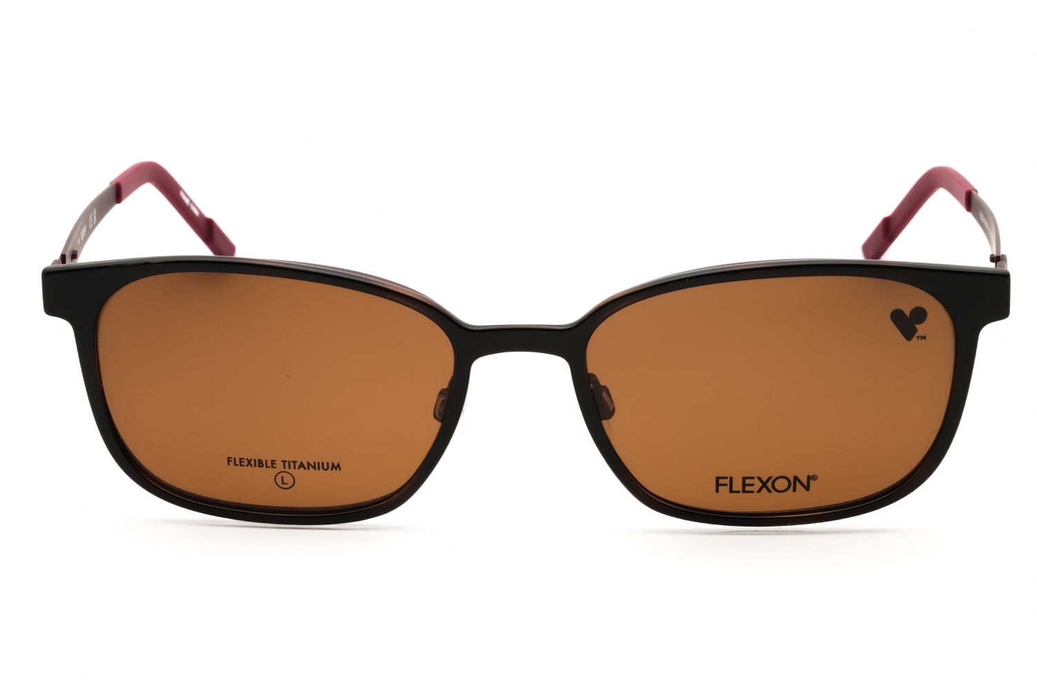 Flexon FLX1008MAG-SET - Matte Cherry, Metal, Rectangle frame