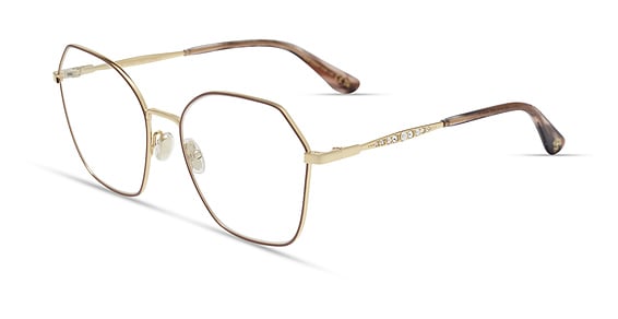 Stuart Weitzman WZN 1038/G - Gold Brown, Metal, Cat Eye frame
