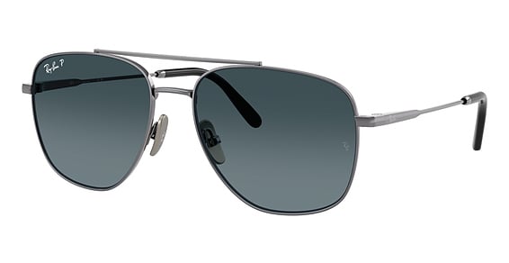 Ray-Ban RB8097 WILLIAM TITANIUM - Gunmetal, Titanium, Aviator frame