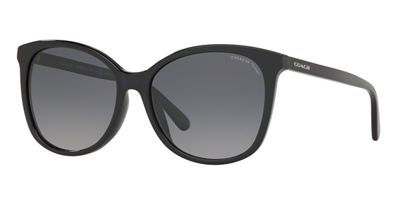 COACH HC8271U L1101 - Black, Plastic, Cat Eye frame