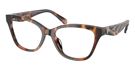 Tory Burch TY2170U - Contrast Tortoise, Plastic, Oval frame