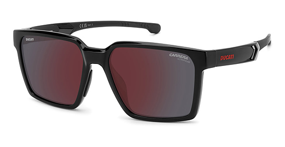 CARRERA DUCATI Carduc 045/S - Oith4 Black Red, Plastic, Rectangle frame