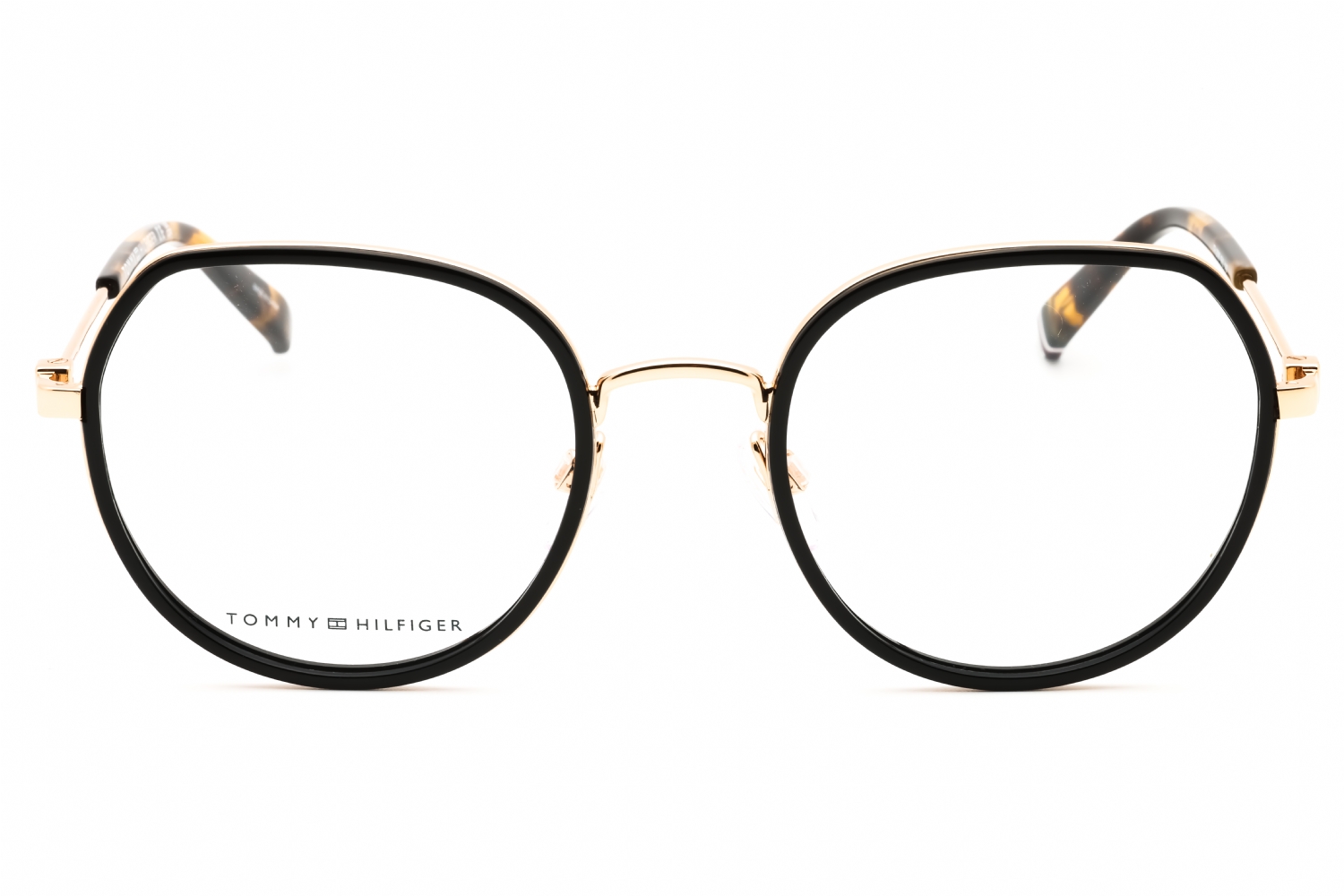 Tommy Hilfiger TH 2096 - Gold Black, Metal, Round frame