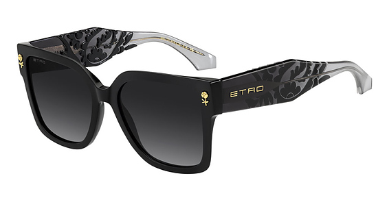Etro 0127/S - 8079o Black, Acetate, Rectangle frame