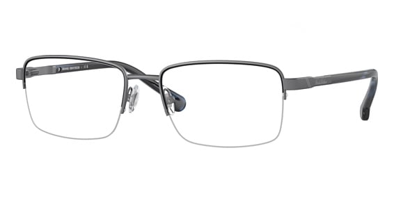 Brooks Brothers BB1044 - Matte Gunmetal, Metal, Oval frame