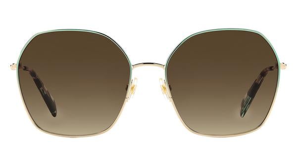 Kate Spade Kenna/G/S - Gold Blue, Metal, Rectangle frame