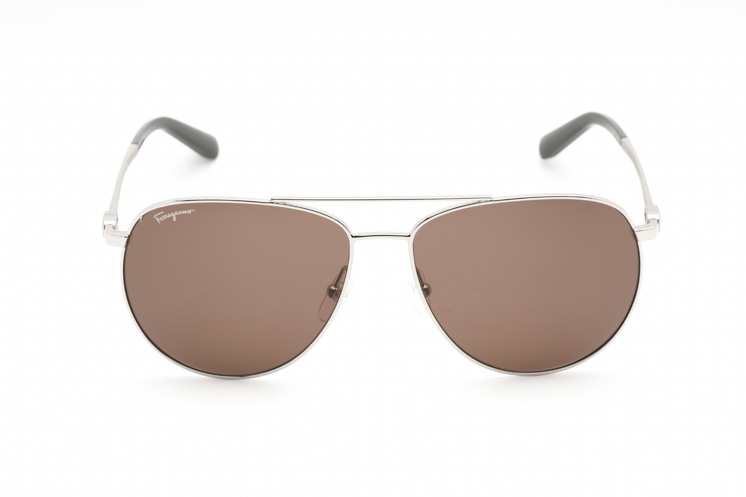 Salvatore Ferragamo SF157S - Silver, Metal, Aviator frame