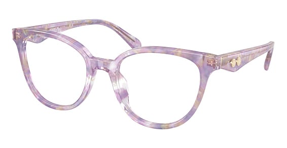 COACH HC6259U - Purple Watercolor, Plastic, Oval frame