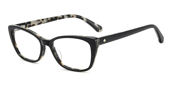 Kate Spade KS Kassia 2 - Black Havana, Acetate, Rectangle frame