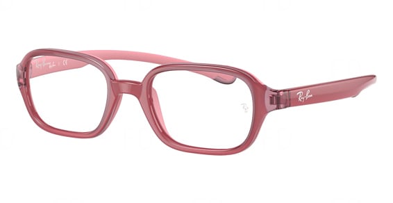 Ray-Ban RY9074V - Fuchsia ON Rubber Pink, Acetate, Rectangle frame