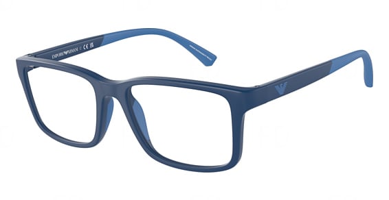 EMPORIO ARMANI KIDS EK3203F - Matte Blue, Acetate, Rectangle frame