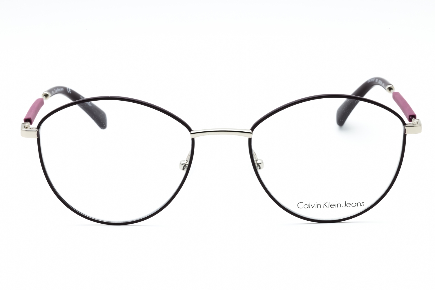 Calvin Klein Jeans CKJ19107 - Plum, Metal, Round frame