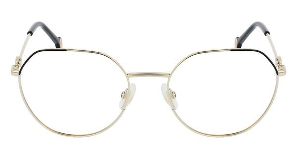 Carolina Herrera CH 0059 - Gold Black, Metal, Geometric frame
