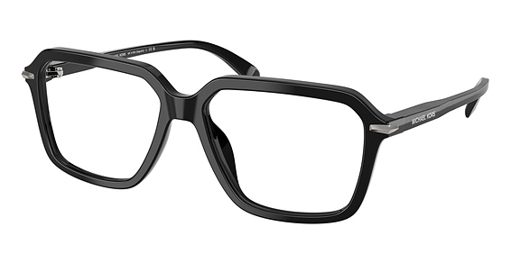 Michael Kors MK4159U SAGUARO - Black, Plastic, Rectangle frame