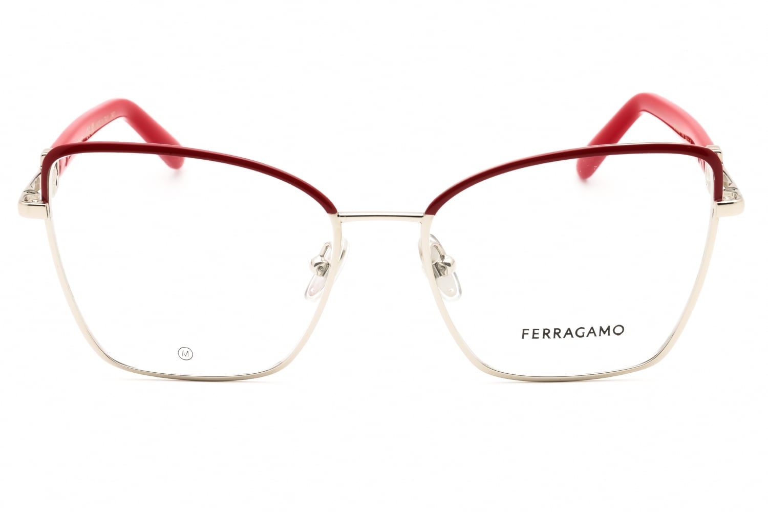 Salvatore Ferragamo SF2223N - Light Gold/burgundy, Metal, Cat Eye frame