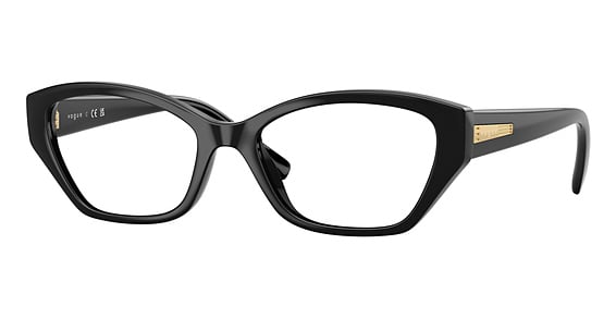 Vogue VO5608 - Black, Acetate, Oval frame