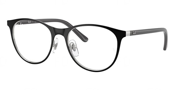 Ray-Ban RY9552V - Black ON Silver, Metal, Round frame