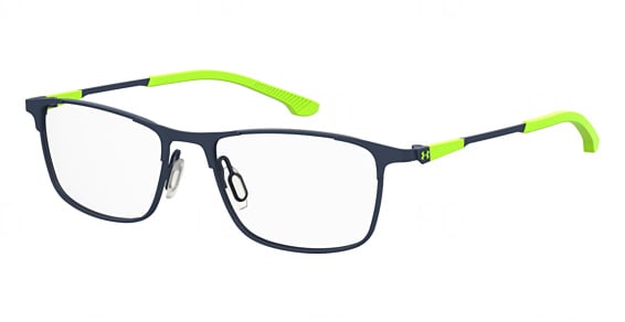 Under Armour UA 9000 - Blue, Stainless Steel, Rectangle frame