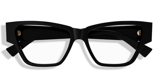 Bottega Veneta BV1288O - Black, Acetate, Cat Eye frame
