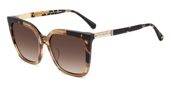 Kate Spade Marlowe/G/S - 2ohha Horn Beige, Acetate, Rectangle frame