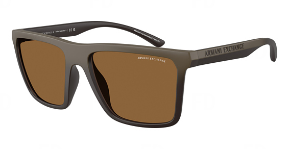 Armani Exchange AX4162SU - Matte Brown Gradient, Acetate, Rectangle frame