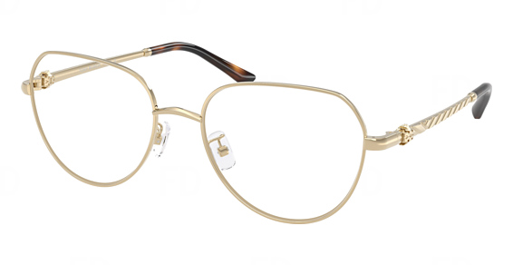 Tory Burch TY1103 - Shiny Light Gold, Metal, Mixed Shapes frame