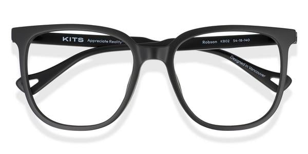 KITS Robson - Matte Black, Eco-Friendly, Rectangle frame
