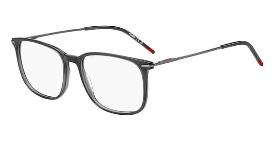HUGO HG 1407/US - Grey, Acetate, Rectangle frame