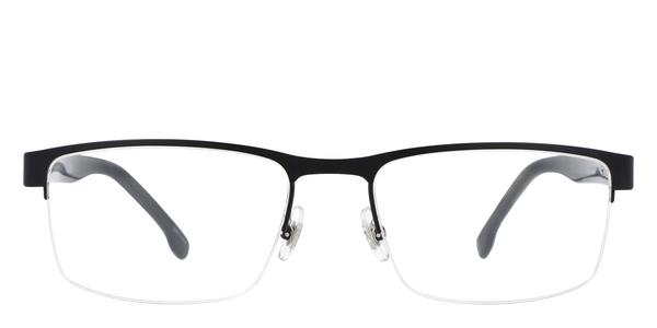 Carrera 8888 - Matte Black, Metal, Rectangle frame