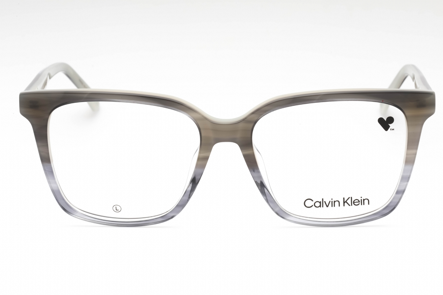 Calvin Klein CK22540 - Striped Grey, Acetate, Rectangle frame