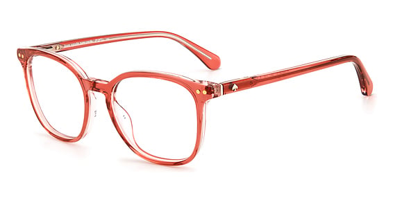 Kate Spade Hermione/G - Pink, Acetate, Rectangle frame