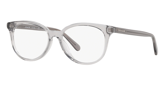 COACH HC6138U - Transparent Grey, Plastic, Round frame