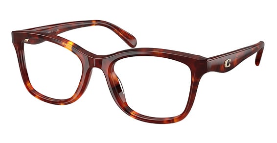 COACH HC6286U - Walnut Tortoise, Plastic, Oval frame